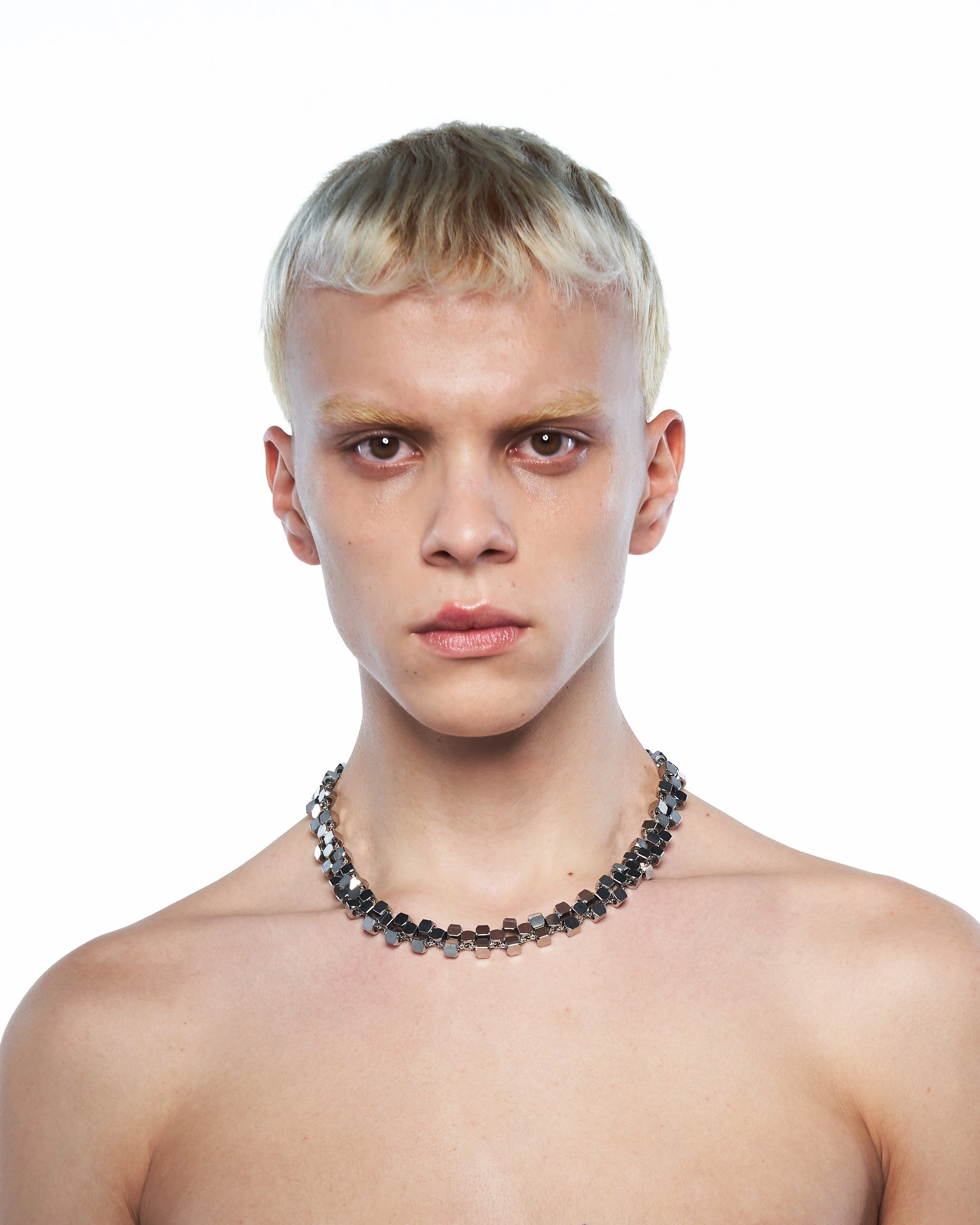 Trinity Necklace - Orthodox ⌀ 10 - Silver/Clear — Lorette Colé Duprat